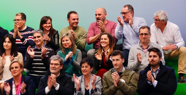 Mitin Barakaldo. Amaia Del Campo, Idoia Sagastizabal, Aitor Esteban, Iñigo Urkullu, Andoni Ortuzar