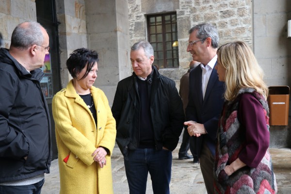 Mitin Bergara. Elena Lete, Markel Olano, Joseba Egibar, Iñigo Urkullu