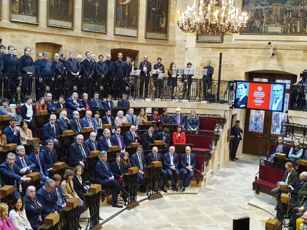 Homenaje a los Lehendakaris del exilio José Antonio Aguirre y Jesús Mª Leizaola