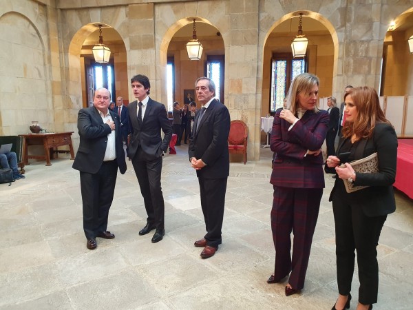 Homenaje a los Lehendakaris del exilio José Antonio Aguirre y Jesús Mª Leizaola