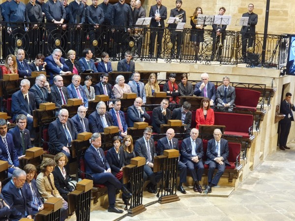 Homenaje a los Lehendakaris del exilio José Antonio Aguirre y Jesús Mª Leizaola