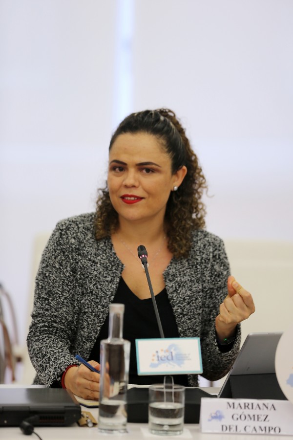 MARIANA GÓMEZ DEL CAMPO. Ex senadora PAN-México y Vicepresidenta ODCA- Organización Demócrata Cristiana América. XII Diálogos de Bilbao. Europa y América Latina