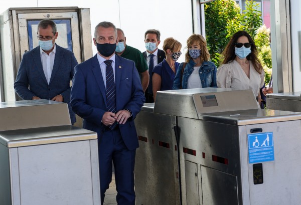 Eurorregioari buruzko ekitaldia. Iñigo Urkullu, Arantxa Tapia.