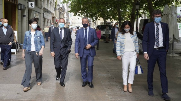 Iñigo Urkullu, Estefanía Beltran de Heredia, Beatriz Artolazabal, Ramiro González eta Gorka Urtaran