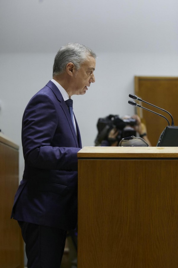 Pleno designación del lehendakari del Gobierno Vasco - 2020
