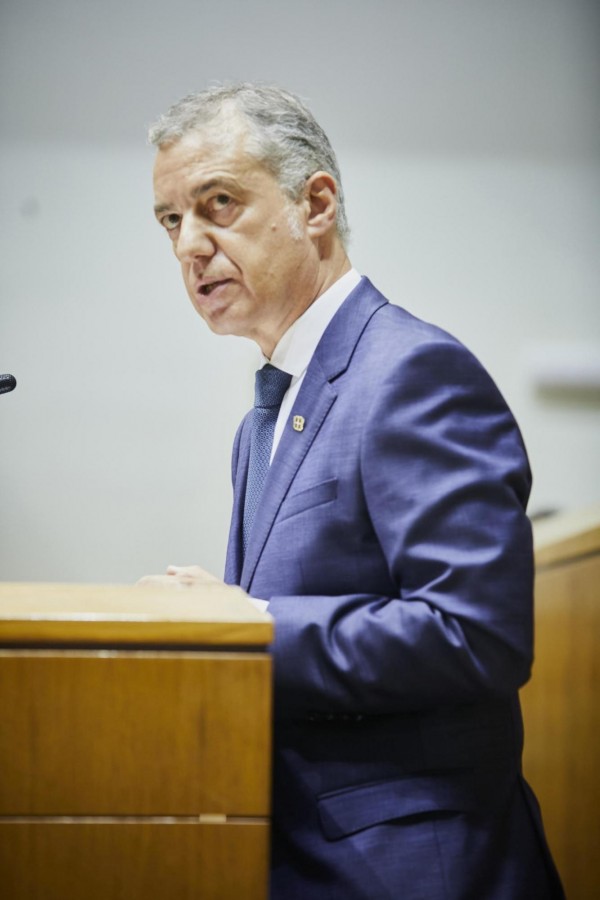 Eusko Jaurlaritzako lehendakaria hautatzeko osoko bilkura - 2020
