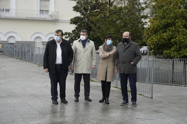 Aitor Esteban, Andoni Ortuzar, José Antonio Suso y Estefanía Beltrán de Heredia, en Vitoria Gasteiz
