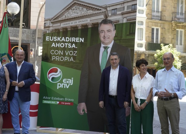 Presentación del lema con que EAJ-PNV concurrirá a las elecciones del 23 de julio
