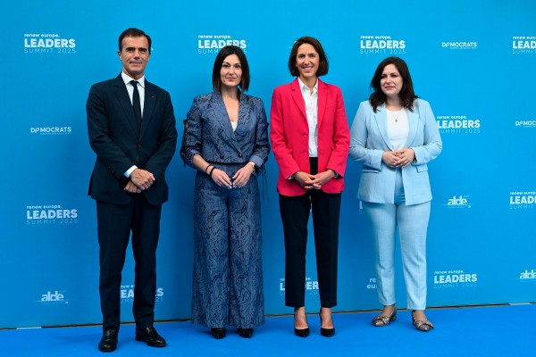 Oihane Agirregoitia Renew Europeko liderren goi-bileran Bruselan