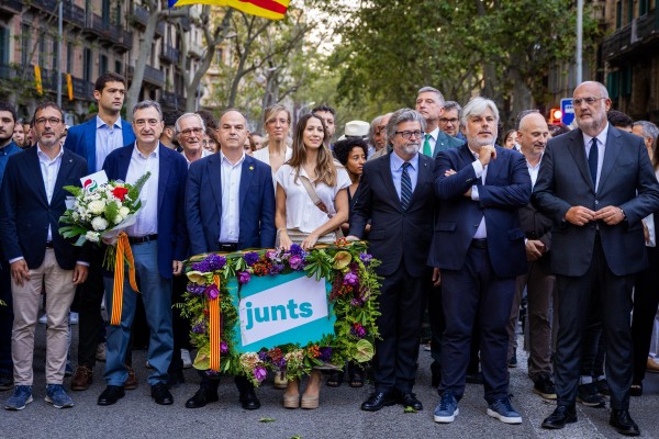 Aitor Esteban y Joseba Diez Antxustegi en la Diada 2025