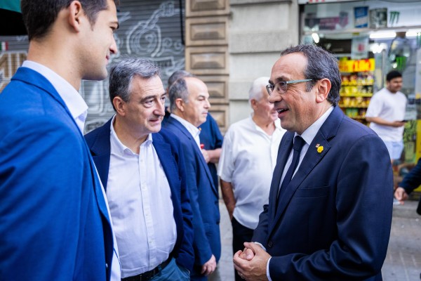 Aitor Esteban y Joseba Diez Antxustegi en la Diada 2025