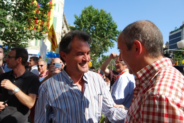 Manifestación a favor del Estatut