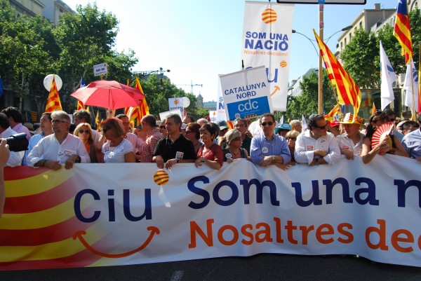 Manifestación a favor del Estatut