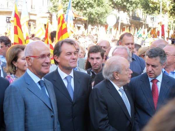 Urkullu, Pujol, Mas y Duran en Bacelona