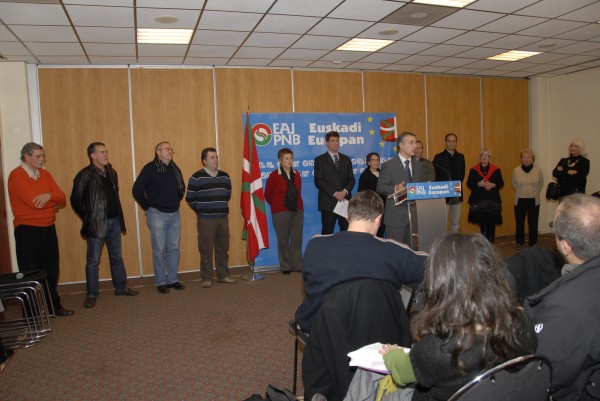 Presentación de candidatos en Iparralde