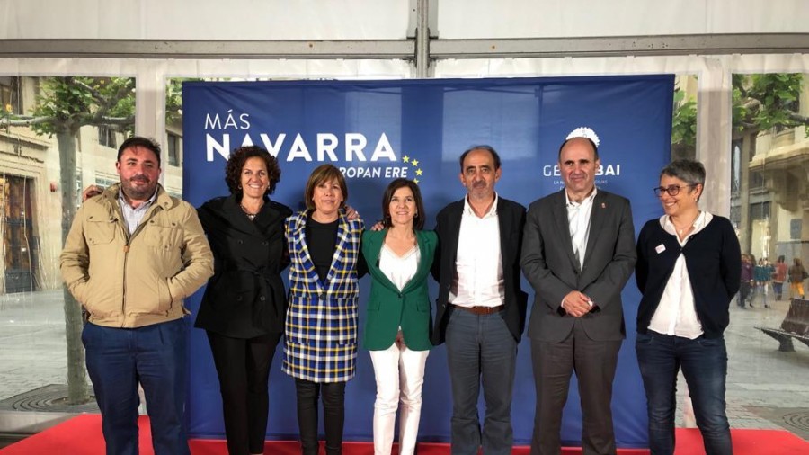 Izaskun Bilbaok besoak zabalik hartu du Geroa Baik CEUS koalizioaren barruan Nafarroari emango dion indarra Izaskun Bilbaok besoak zabalik hartu du Geroa Baik CEUS koalizioaren barruan Nafarroari emango dion indarra