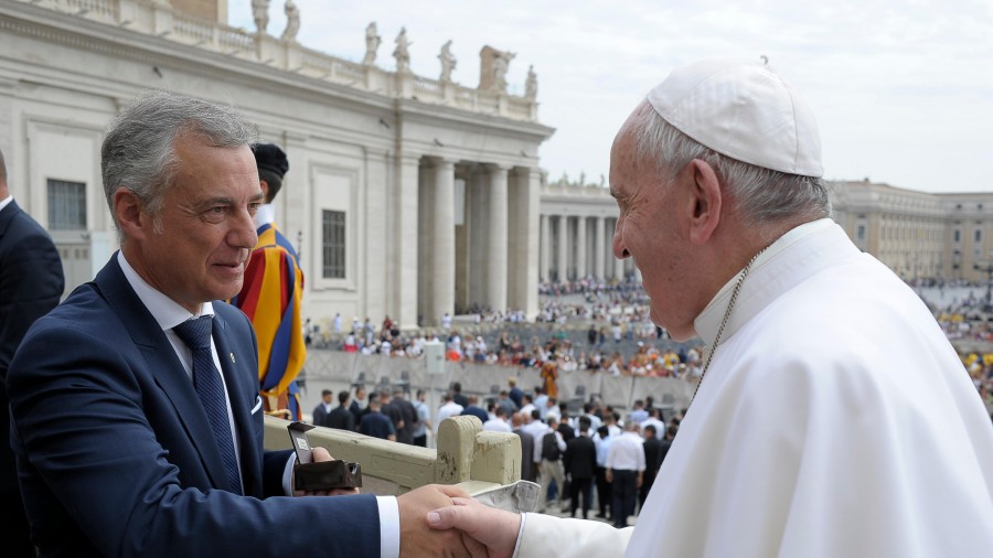 El Lehendakari Iñigo Urkullu presenta la Propuesta Share en el Vaticano