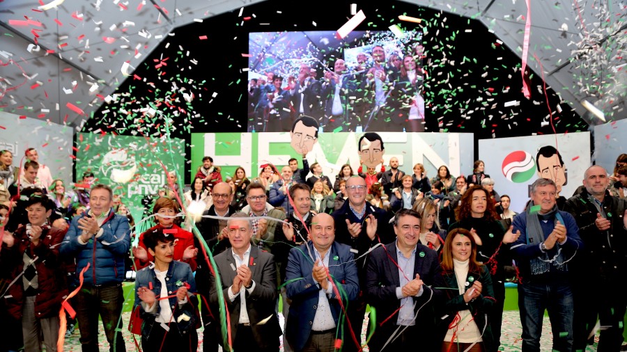 EAJ-PNV pide a vascas y vascos su voto para “ser más fuertes que nunca en Madrid, primera línea de defensa de Euskadi” EAJ-PNV pide a vascas y vascos su voto para “ser más fuertes que nunca en Madrid, primera línea de defensa de Euskadi”