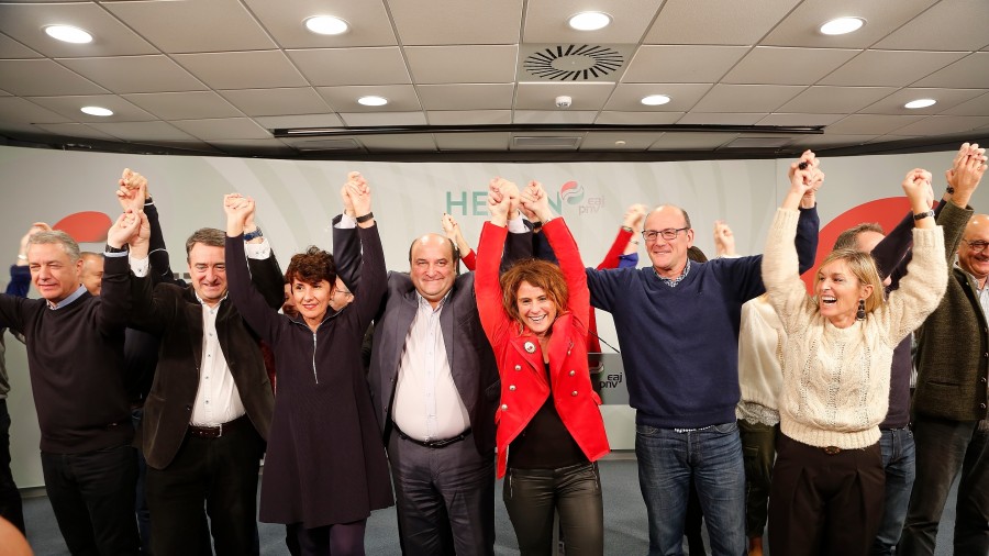 EAJ-PNV vuelve a ganar las Elecciones Generales en los tres Territorios de la CAV EAJ-PNV vuelve a ganar las Elecciones Generales en los tres Territorios de la CAV