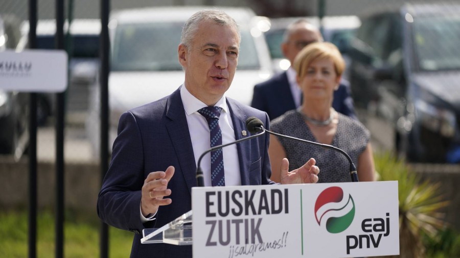 Urkullu se compromete a volver a situar la tasa de paro en Euskadi por debajo del 10% en la próxima legislatura Urkullu se compromete a volver a situar la tasa de paro en Euskadi por debajo del 10% en la próxima legislatura