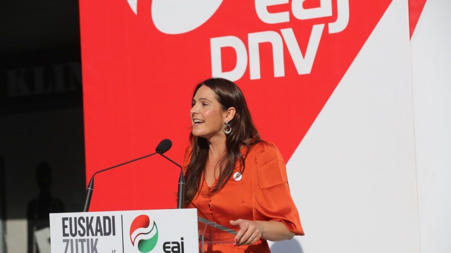 Leixuri Arrizabalaga asegura que EAJ-PNV no perderá el rumbo a la hora de poner en marcha la reconstrucción de Euskadi Leixuri Arrizabalaga asegura que EAJ-PNV no perderá el rumbo a la hora de poner en marcha la reconstrucción de Euskadi