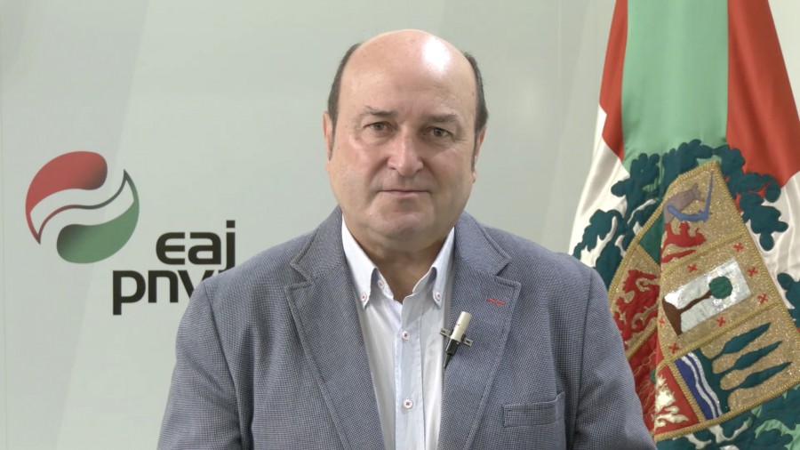 EAJ-PNV no organizará el Alderdi Eguna “por responsabilidad” y anima a su militancia a celebrarlo en el ámbito privado y observando las directrices sanitarias EAJ-PNV no organizará el Alderdi Eguna “por responsabilidad” y anima a su militancia a celebrarlo en el ámbito privado y observando las directrices sanitarias