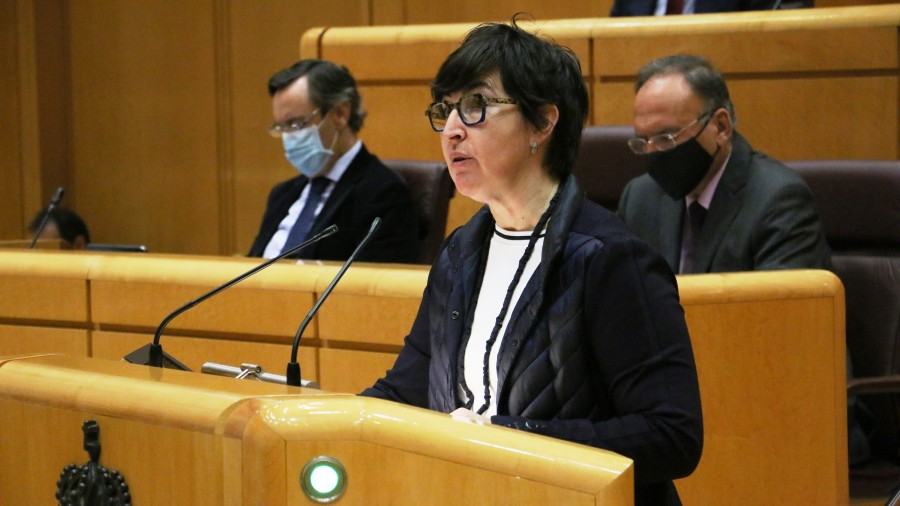Maria Dolores Etxanok mendekotasunaren murrizketak iraultzea defendatu eta arreta-zerbitzuetan BEZa murriztea babestu du Maria Dolores Etxanok mendekotasunaren murrizketak iraultzea defendatu eta arreta-zerbitzuetan BEZa murriztea babestu du