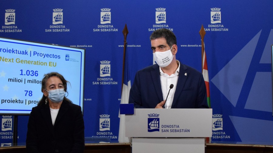 Donostiak Europar Batasunari 1.036 milioi euro eskatu dizkio 78 proiektu egiteko