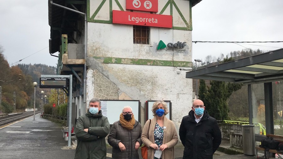 Tren geltoki berria eta hurbila izango da Legorretan Kongresuko EAJ-PNV taldeari esker