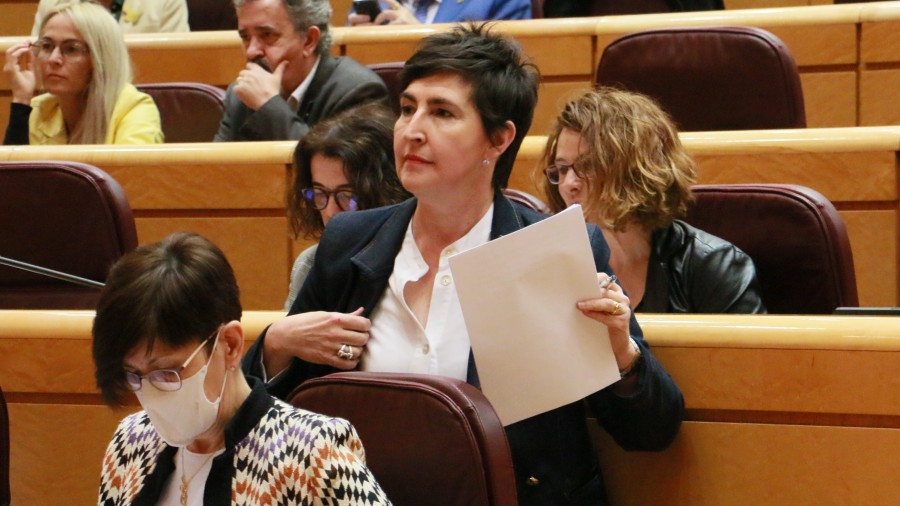 María Dolores Etxanok neskatilen, enpakatzaileen eta saregileen erretiroaren arloan onurak aitortzeko konpromisoa legez babestera premiatu du Espainiako Gobernua María Dolores Etxanok neskatilen, enpakatzaileen eta saregileen erretiroaren arloan onurak aitortzeko konpromisoa legez babestera premiatu du Espainiako Gobernua