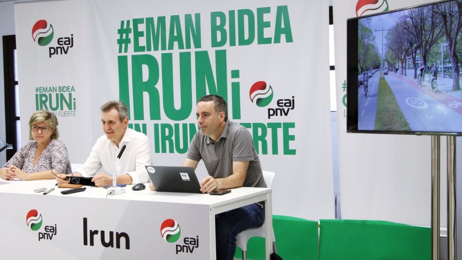 Irungo EAJ-PNVk Nafarroa Hiribidean bidegorri bat eta Junkal Plazatxoan lurpeko aparkaleku bat proposatu ditu Irungo EAJ-PNVk Nafarroa Hiribidean bidegorri bat eta Junkal Plazatxoan lurpeko aparkaleku bat proposatu ditu