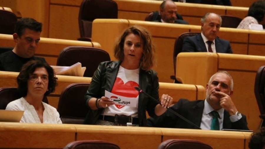 Almudena Otaola reclama al Gobierno español la transferencia de salvamento marítimo y que reduzca la presencia policial del Estado en Euskadi Almudena Otaola reclama al Gobierno español la transferencia de salvamento marítimo y que reduzca la presencia policial del Estado en Euskadi
