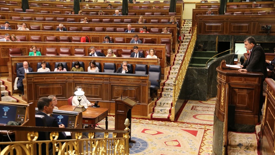 Esteban kritiko agertu da Sánchezek aurrekontuen negoziaketaren erdian egin duen agerraldiarekin “Ez da momenturik egokiena, ezta zuhurtziak gomendatuko lukeena ere” Esteban kritiko agertu da Sánchezek aurrekontuen negoziaketaren erdian egin duen agerraldiarekin “Ez da momenturik egokiena, ezta zuhurtziak gomendatuko lukeena ere”