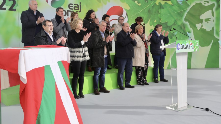 Ortuzar: “Ikaragarria da Guardia Zibilaren eta Espainiako ejertzitoaren aurrekontuari 'bai' bozkatzea baina Osakidetzarenari eta RGIarenari 'ezetza' ematea” Ortuzar: “Ikaragarria da Guardia Zibilaren eta Espainiako ejertzitoaren aurrekontuari 'bai' bozkatzea baina Osakidetzarenari eta RGIarenari 'ezetza' ematea”