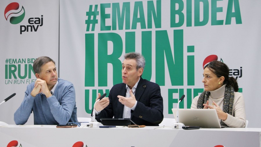 Irungo herritarren beharrei erantzuten dieten 22 ekimen aurkeztu ditu EAJ-PNVk Irungo herritarren beharrei erantzuten dieten 22 ekimen aurkeztu ditu EAJ-PNVk