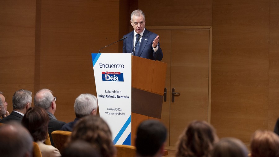 El Lehendakari interviene en el encuentro El Lehendakari interviene en el encuentro