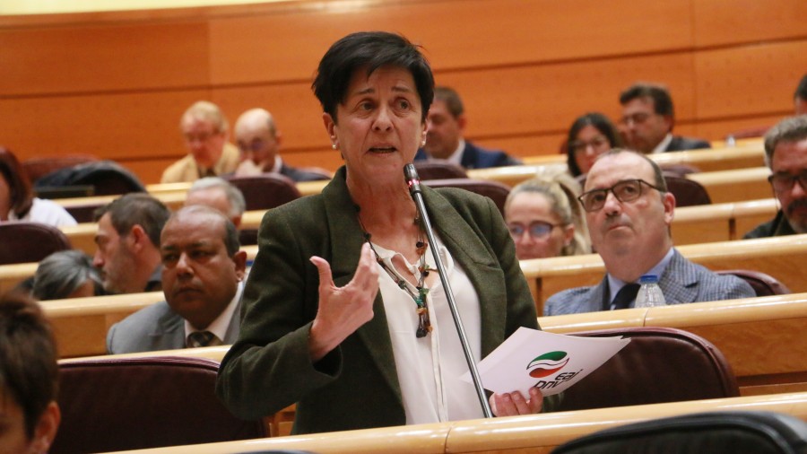Nerea Ahedok “bigarren aldiz berandu” doala aurpegiratu dio Escrivá ministroari amiantoaren biktimentzako konpentsazioetan