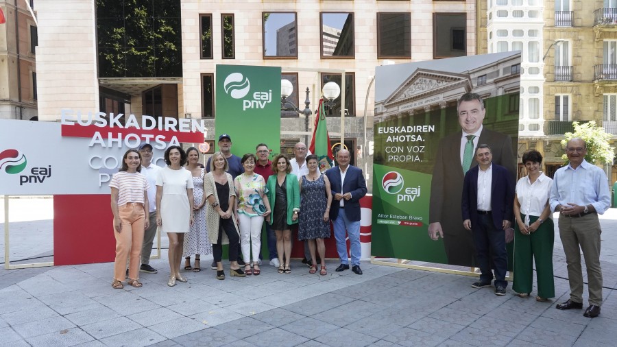 'Euskadiren ahotsa. Con voz propia', EAJ-PNVren goiburua uztailaren 23ko Hauteskunde Orokorretarako 'Euskadiren ahotsa. Con voz propia', EAJ-PNVren goiburua uztailaren 23ko Hauteskunde Orokorretarako