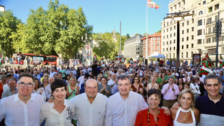 EAJ-PNV reivindica el Grupo Vasco como “símbolo de la defensa de Euskadi en Madrid” en el 129 aniversario de la Ikurriña EAJ-PNV reivindica el Grupo Vasco como “símbolo de la defensa de Euskadi en Madrid” en el 129 aniversario de la Ikurriña