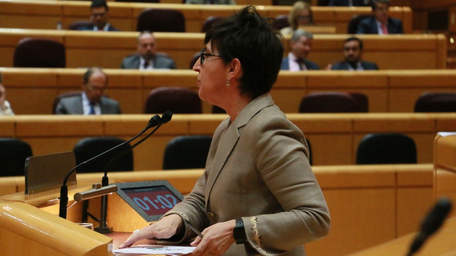 Maria Dolores Etxanok PPren hipokrisiaz ohartarazi du, Estatuko Gobernuaren jardueren aurrean eskumen autonomikoen defentsa planteatzen duenean Maria Dolores Etxanok PPren hipokrisiaz ohartarazi du, Estatuko Gobernuaren jardueren aurrean eskumen autonomikoen defentsa planteatzen duenean