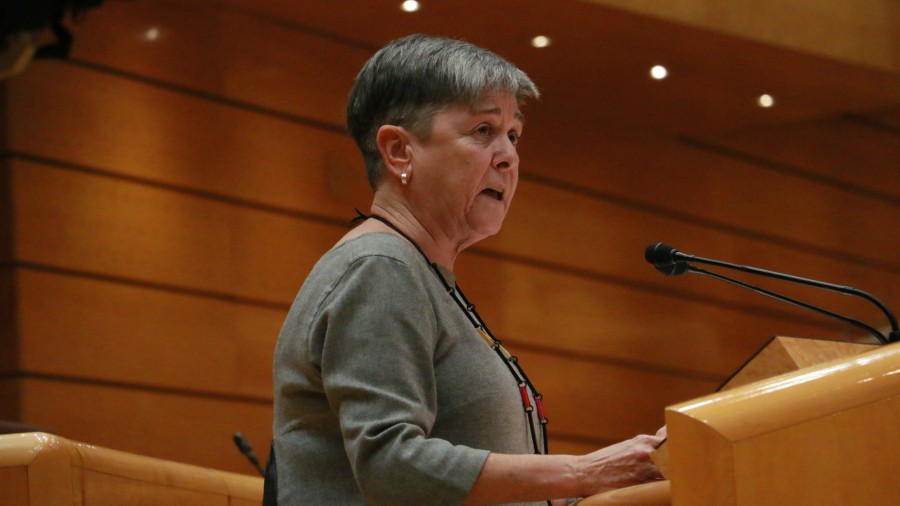 Nerea Ahedo pide al PP que aclare si defiende incumplir el Estatuto de Gernika en relación a la transferencia de la gestión económica de la Seguridad Social