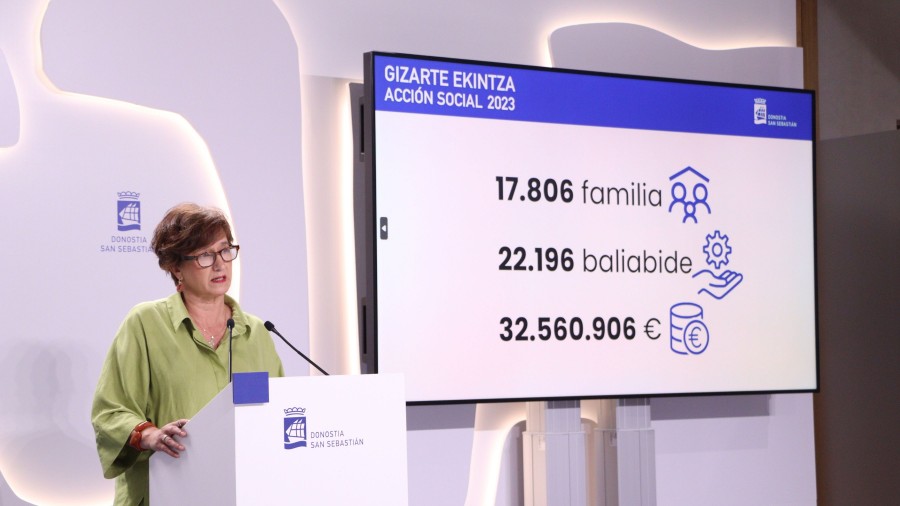 Donostia atendió a 17.806 familias en situación vulnerable a lo largo de 2023 Donostia atendió a 17.806 familias en situación vulnerable a lo largo de 2023