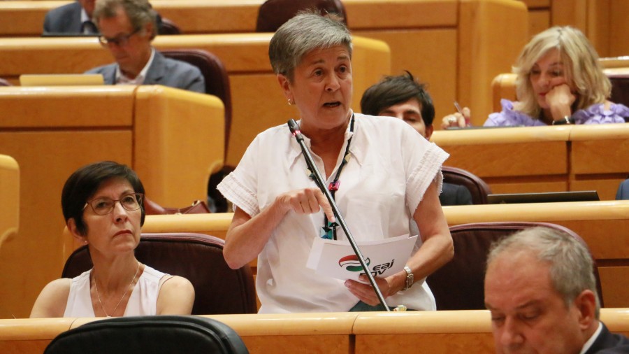 Nerea Ahedo denuncia la falta de respuesta de Elma Saiz en torno al reglamento para la ley del fondo para las víctimas del amianto Nerea Ahedo denuncia la falta de respuesta de Elma Saiz en torno al reglamento para la ley del fondo para las víctimas del amianto
