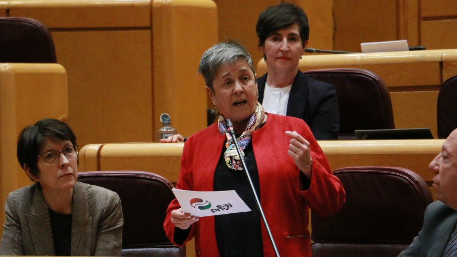 Nerea Ahedok zortzi asteko guraso-baimenari buruzko itxaropen faltsuak sortzea egotzi dio Gobernuari, eta berau ordaintzera premiatu du