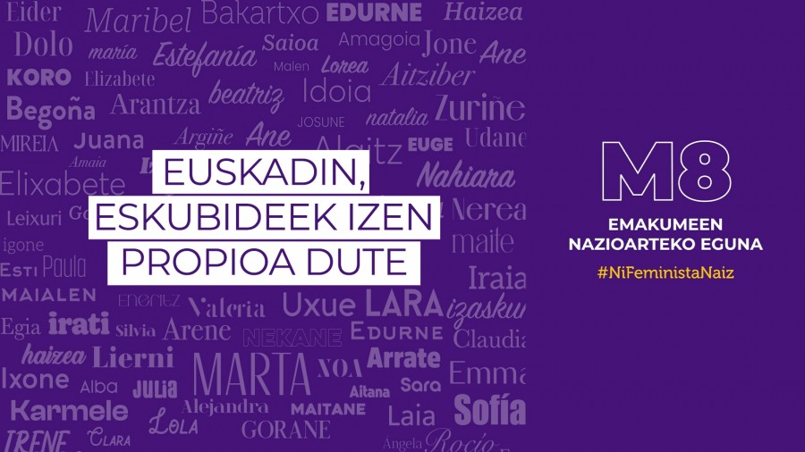 EBBren adierazpena Martxoaren 8a, Emakumeen Nazioarteko Eguna dela eta EBBren adierazpena Martxoaren 8a, Emakumeen Nazioarteko Eguna dela eta