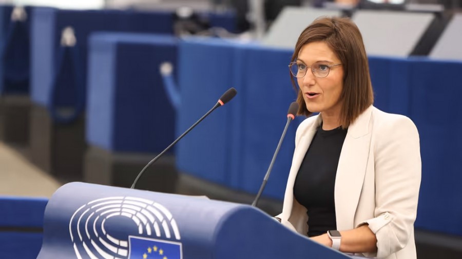 Oihane Agirregoitia, Europako Parlamentuan Europa konektatu azpiegitura-programaren txostengile Oihane Agirregoitia, Europako Parlamentuan Europa konektatu azpiegitura-programaren txostengile