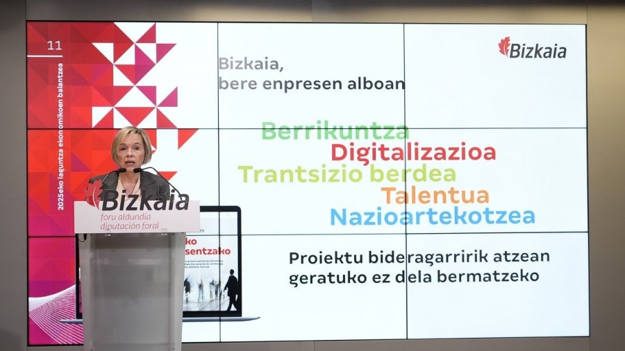 Bizkaiak 1.341 enpresa-proiektu lagundu ditu 2025ean 28 milioi eurorekin, zuzeneko laguntzen bidez