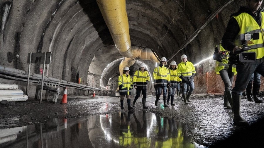 La Línea 5 del metro avanza con la excavación del túnel de línea en Usansolo La Línea 5 del metro avanza con la excavación del túnel de línea en Usansolo