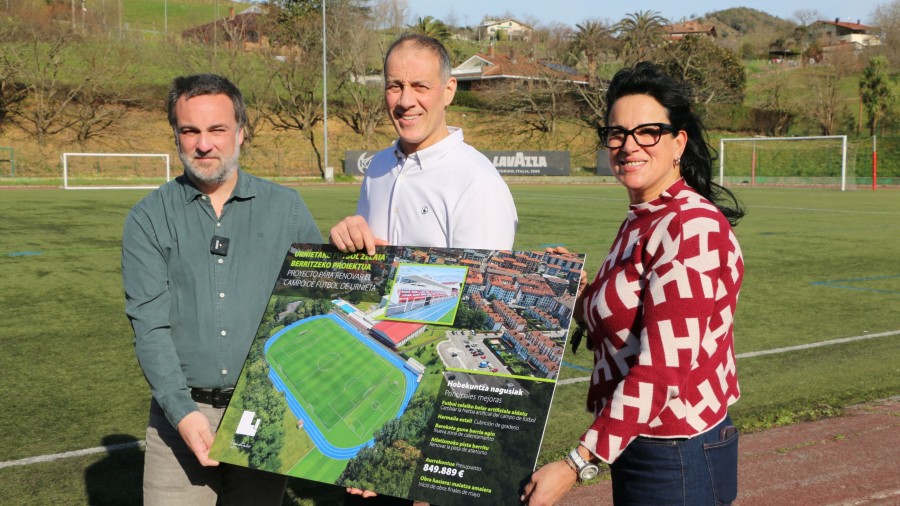Urnietak futbol-zelai guztiz berritua izango du datorren denboraldian Urnietak futbol-zelai guztiz berritua izango du datorren denboraldian