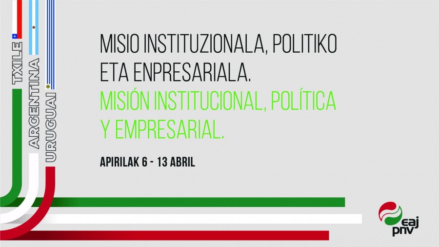 Esteban Txile, Argentina eta Uruguaira bidaiatuko da eginkizun politiko, instituzional eta ekonomiko-enpresarialetan jarduteko Esteban Txile, Argentina eta Uruguaira bidaiatuko da eginkizun politiko, instituzional eta ekonomiko-enpresarialetan jarduteko